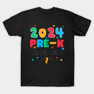 Class 2024 Pre-K Graduate Preschool Graduation Kids Summer T-Shirt